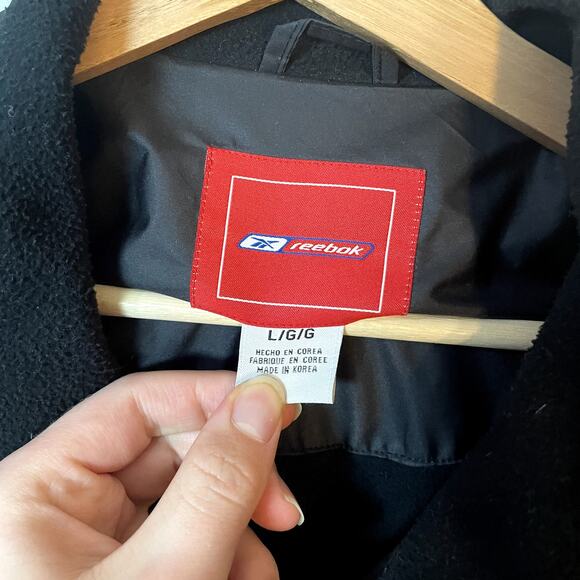 Reebok Indy Racing League Light Windbreaker Jacket in Black Size Large - Picture 6 of 9